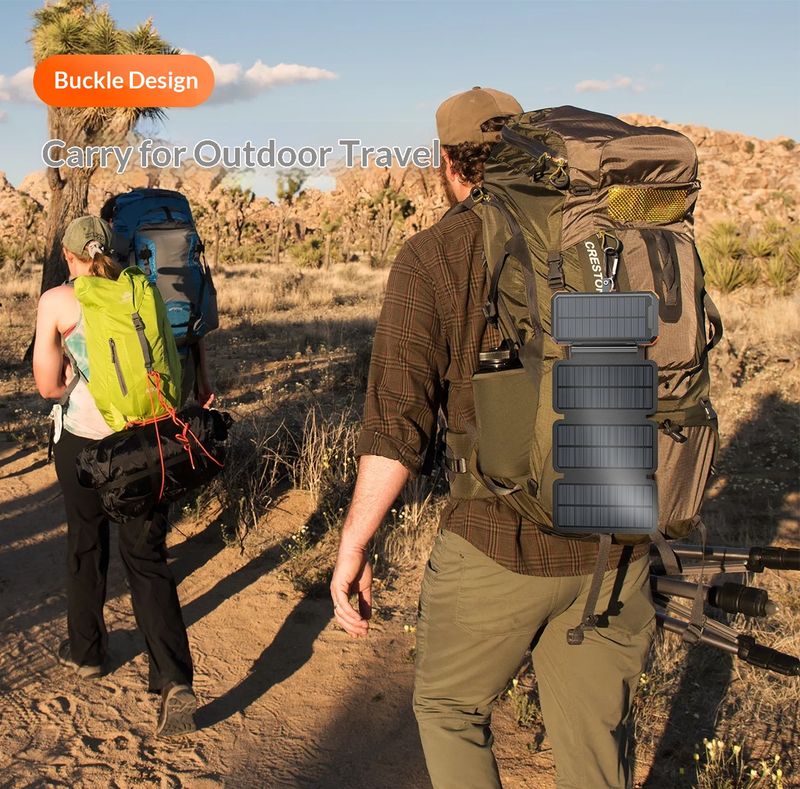 Detachable Solar Wireless Power Bank 20000mAh Hand Crank Generator With Light And Cigarette Lighter Built-in Cable_voghion.com