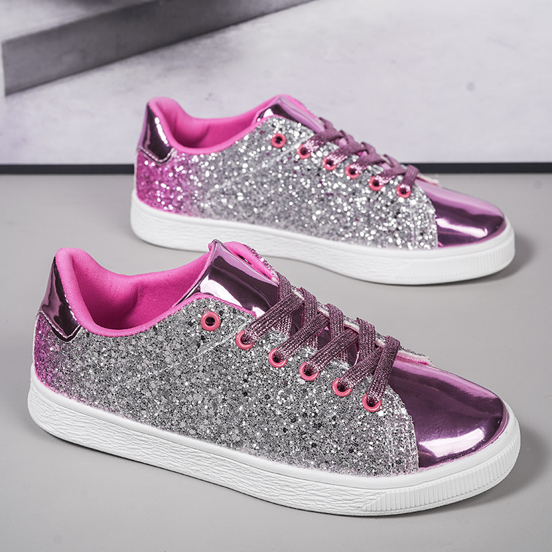 Placa de lantejoulas transfronteiriças para sapatos femininos, tendências da moda, sapatos de rua_voghion.com