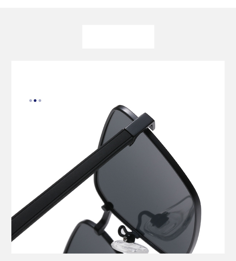 New Men's Polarized Sunglasses Fashion Square Frame Simple Driving Sunglasses Polarized Glasses For Fishing_voghion.com
