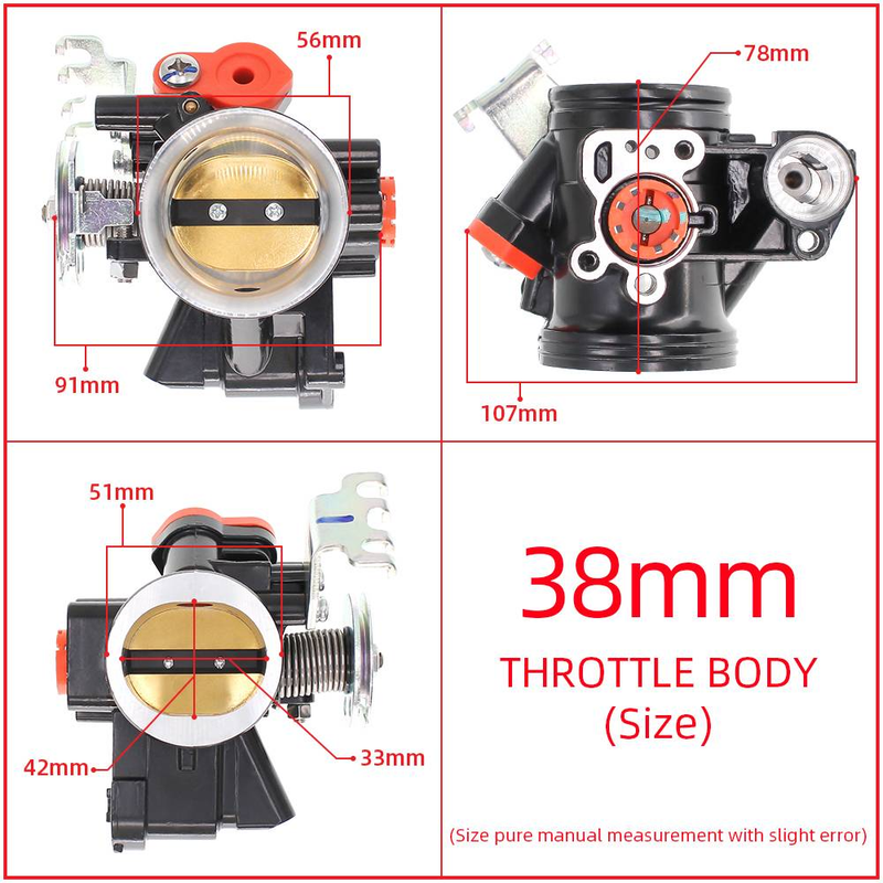 RACING Throttle Body For YAMAHA SNIPER150 I LC150 Y15ZR MX KING EXCITER150I (2 Injector /Double Injector ) 33mm 36mm 38mm 40mm 42mm 45mm_voghion.com