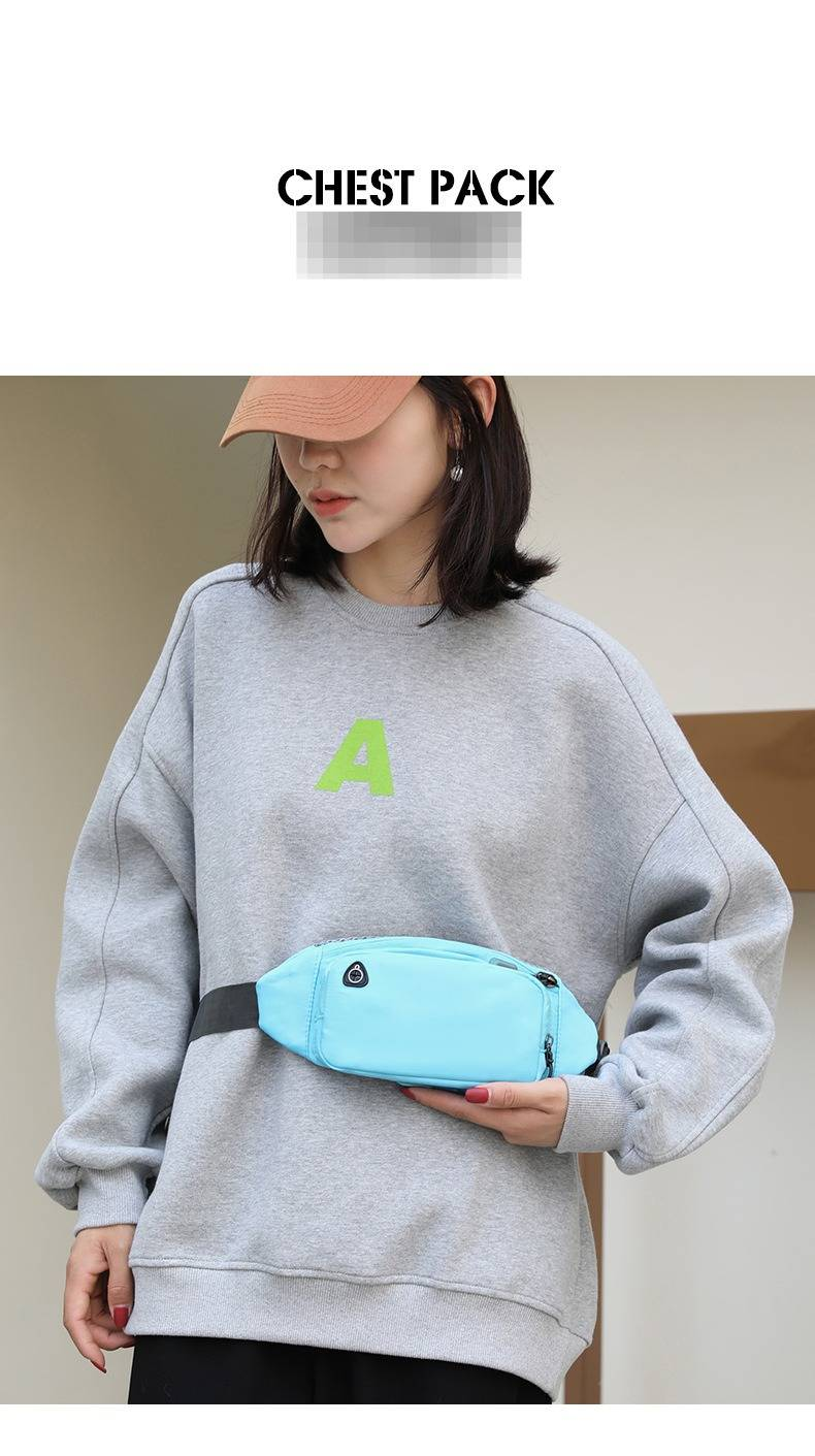 Marsupio ultraleggero in nylon per corsa, viaggi e uso quotidiano - Cinturino regolabile, design multitasche, resistente all'acqua_voghion.com