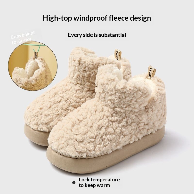 Voyage Flauschige Hausschuhe für Damen, Herbst- und Winterschuhe aus Baumwolle mit dicker Sohle, rutschfester Schaft, ideal für Paare, zum Entspannen im Freien; Herren-Schneeschuhe für den Winter_voghion.com