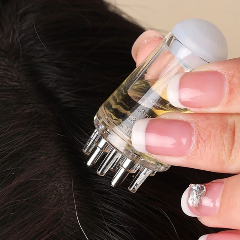 Scalp Applicator Liquid Comb for Hair Scalp Treatment Essential Oil Guiding Massager Brush Hair Growth Serum Oil Apply Device_voghion.com