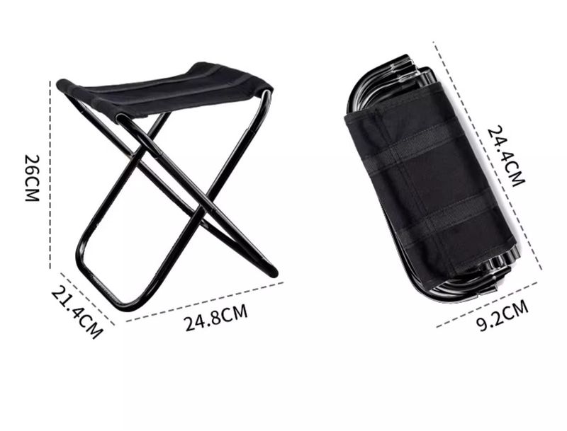 Tabouret de train de pêche portable d'extérieur, chaise pliante, petit banc de camping_voghion.com
