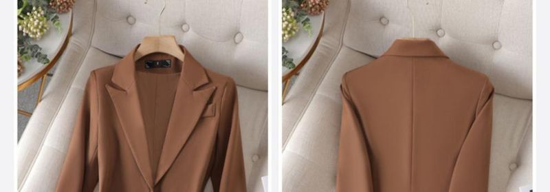 Giacca da abito da donna, piccola, temperamento, professionale, casual, con vita alta_voghion.com