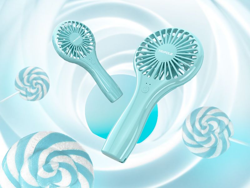 Cute Mini Handheld Fan - Adjustable Speed USB Rechargeable_voghion.com