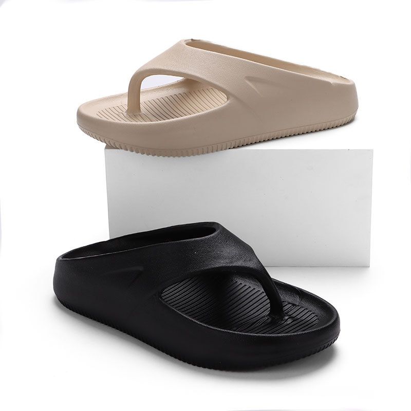 2025 Spring/Summer New Fashion Slope Heel Herringbone Wearing Beach Slippers Outside Female_voghion.com