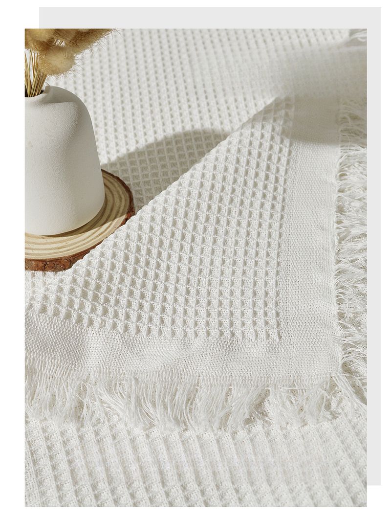 Cotton And Linen Tablecloth Fabric, Lightweight Solid Color Tablecloth_voghion.com