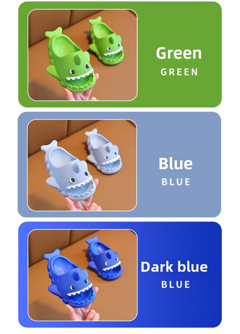 Shark children's slippers summer boy cartoon cute non-slip household bathroom bath boys girls cool slippers big children's shoes_voghion.com