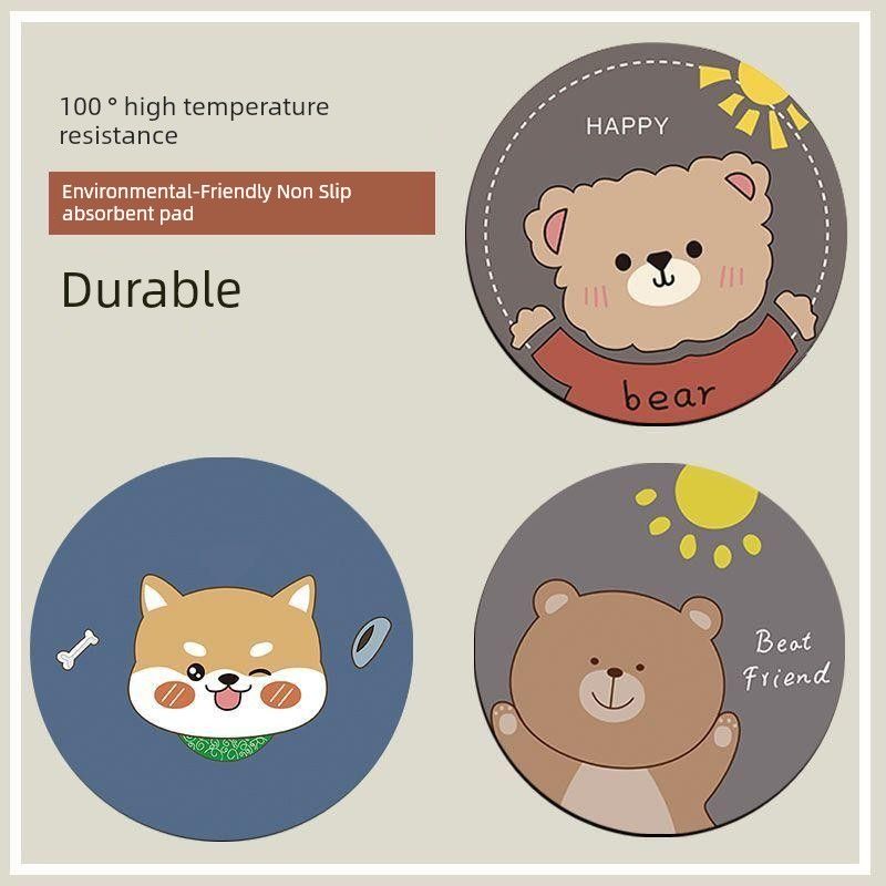 Unschlagbare Qualität, rund, zum Essen, hohe Temperaturbeständigkeit, Verbrühschutzmatte, gut aussehende Tischplatte, große Isolierschüssel, Silicagel_voghion.com