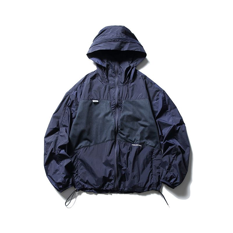 Unbeatable Quality ATBORDER 2024 Summer New Outdoor Color Contrast Hooded Breathable Skin Casual Loose Sunscreen Clothing For Men_voghion.com