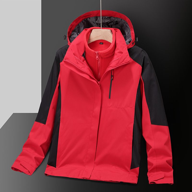 Giacca 3 in 1 da uomo e da donna, alpinismo, antivento, impermeabile, con fodera in pile staccabile, cappotto da esterno per coppia_voghion.com
