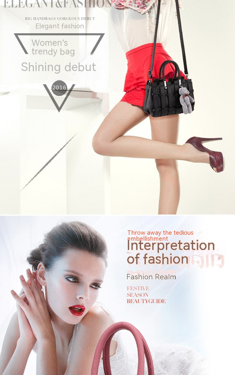 Baobao 2023 sac à main édition coréenne pour femmes d'âge moyen tissage Simple une épaule croisée sac de maman_voghion.com