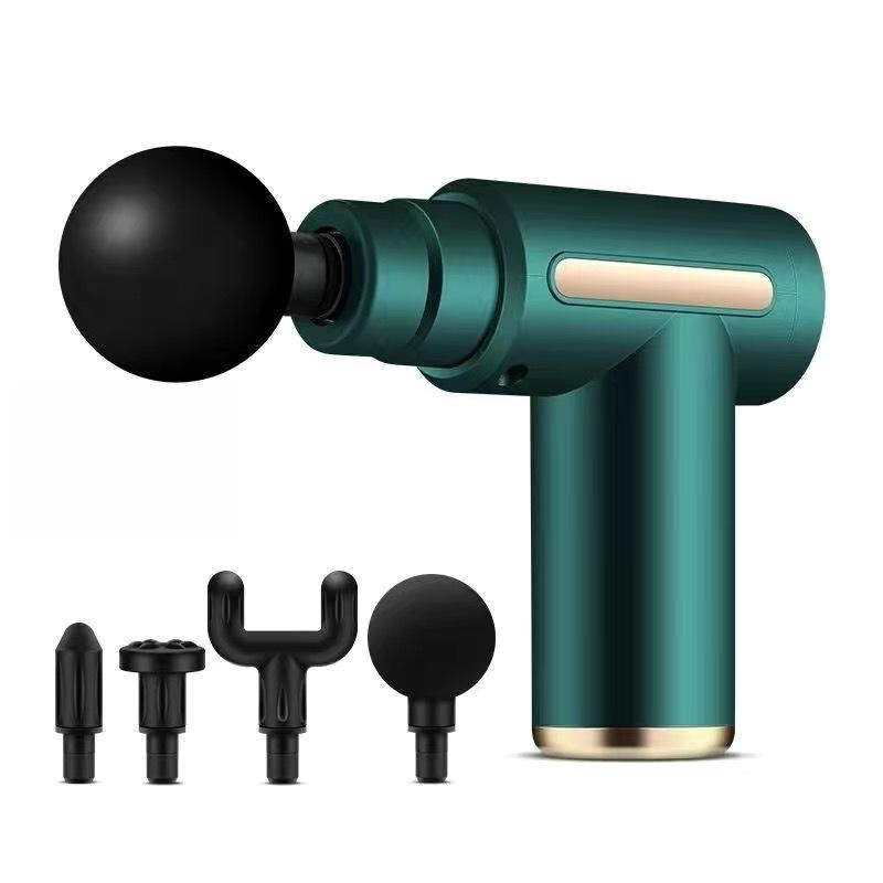 Mini pistolet de massage à percussion pour tissus profonds, masseur musculaire, 6 vitesses, charge de type C, 35 dB, masseur électrique portable ultra silencieux pour le dos et le cou_voghion.com