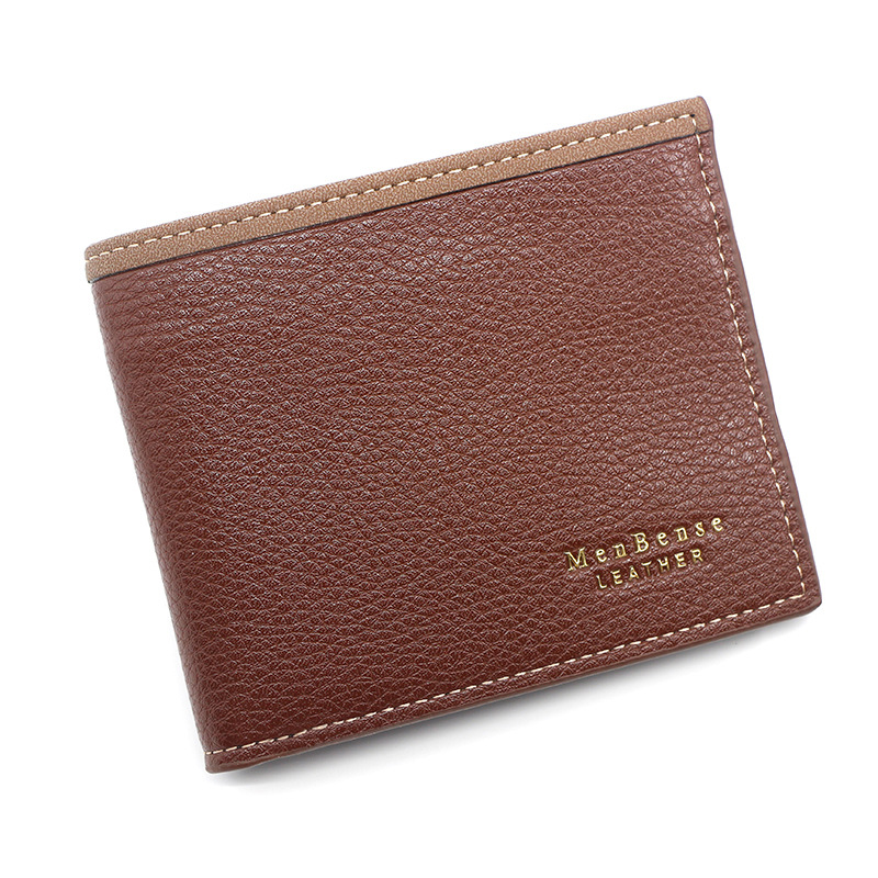 Nieuwe heren korte portemonnee mode casual scharnier gestempeld bedrukking heren portemonnee multi-kaart nul portemonnee portemonnee portemonnee portemonnee portemonnee_voghion.com