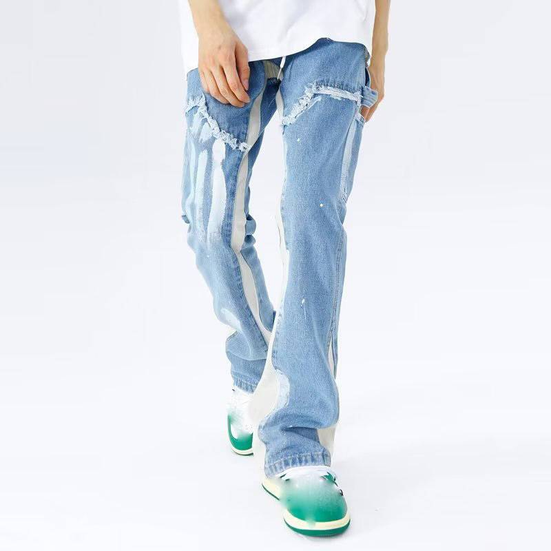 Men's Clothing Autumn Jeans Simple And Versatile High Waist Zipper Daily Trendy Trousers_voghion.com