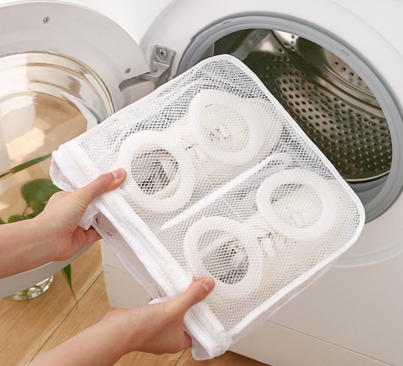 Washing Machine Cleaning Bag Anti Deformation Shoe Cover Mesh Bag Shoe Bag Household Lazy Special Cleaning Bag Can Hang Drying Shoe Bag_voghion.com