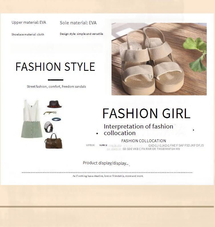 Chaussures pour femmes Eva Sandales à bout fermé à semelle épaisse pour femmes Été Nouveau style Mode Semelle souple Chaussures pour femmes légères et confortables_voghion.com