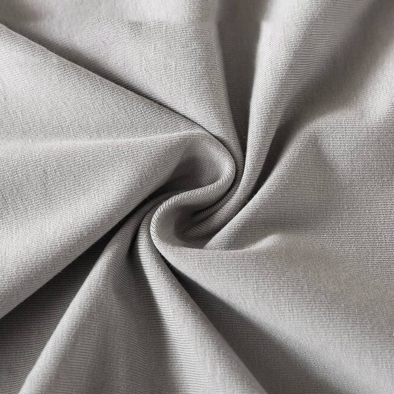 Wasserdichter Kissenbezug – Polyester-Strickgewebe (schmutzabweisend, staubdicht, hypoallergen, grau, passend für Standard-/Queen-Size-Kissen)_voghion.com