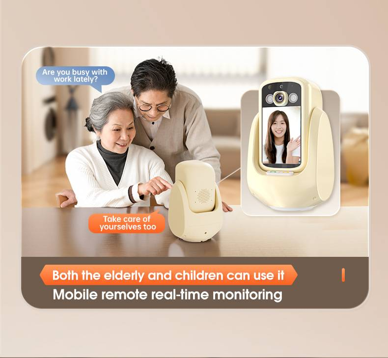 Two-way Visual Video Camera With Voice Call, One-touch Call, Home Night Vision WiFi Surveillance Camera_voghion.com