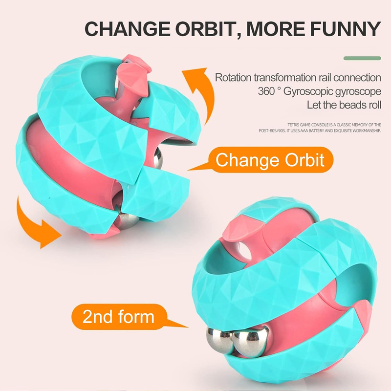 Giocattolo Orbit Ball unico, flipper da dito con pista originale, giocattoli creativi per la decompressione, giochi puzzle come regali antistress per bambini con ADHD_voghion.com