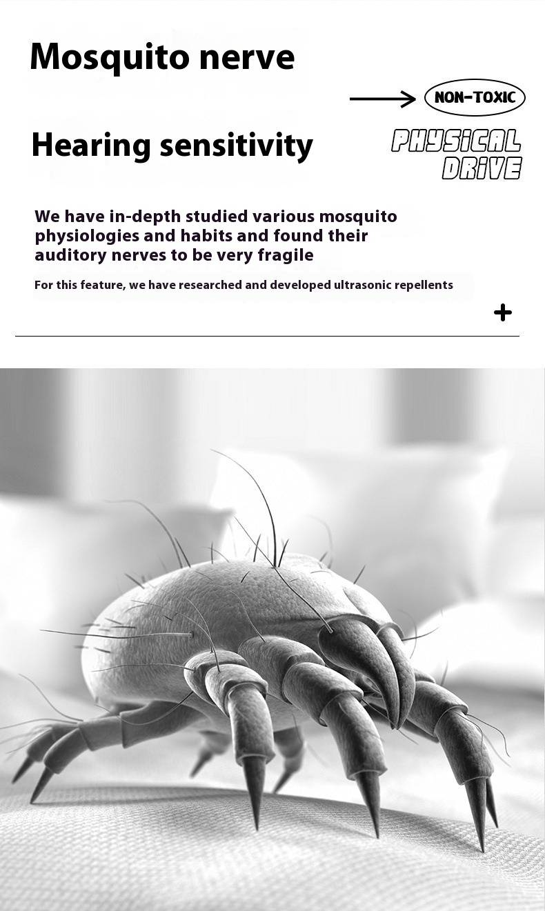 Ultrasonic Mosquito Repeller – Portable Indoor/Outdoor Pest Control Device With LED Light, Silent Operation & Eco-Friendly Technology_voghion.com