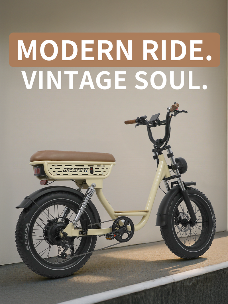 Onesport W77 Step-Through Electric Bike Low-Step Frame | Removable Battery | 25km/h Pedal Assist | LCD Display Bluetooth | Comfortable City Commuter_voghion.com