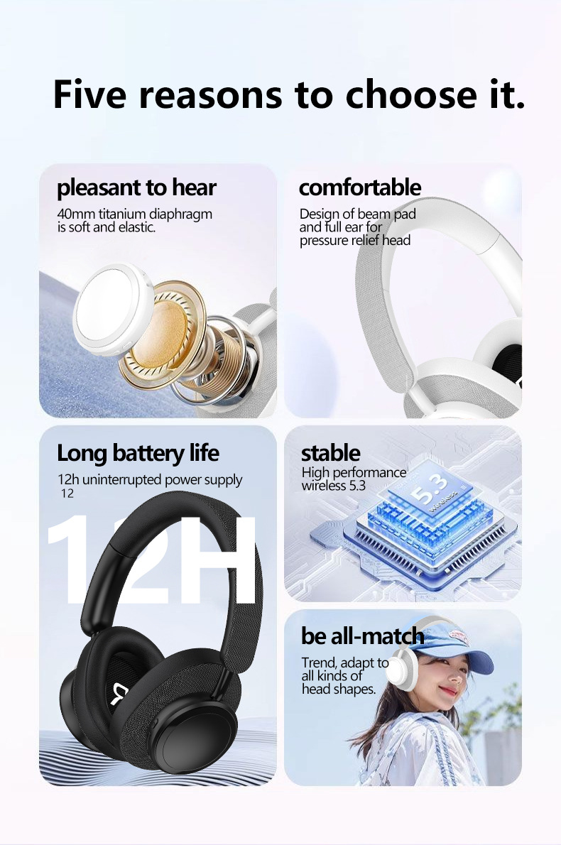 New Wireless Headset Subwoofer Patch Technology Long Battery Life Bluetooth Headset_voghion.com