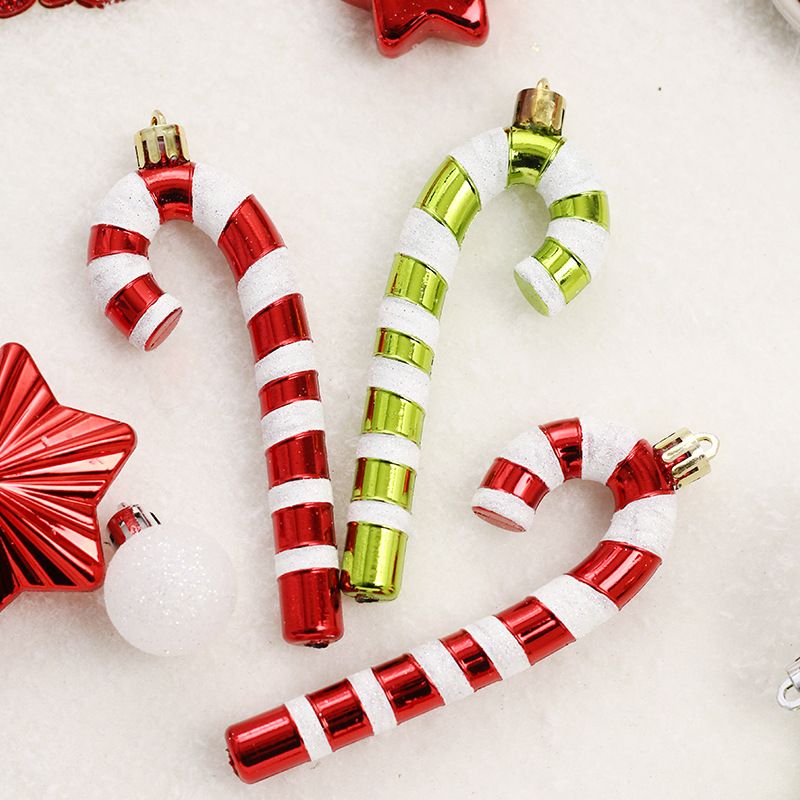 Christmas 70s Tree Ornaments Set - Colorful Painted Star Topper & Hanging Balls Decorations For Holiday Party Gift Home Decor_voghion.com