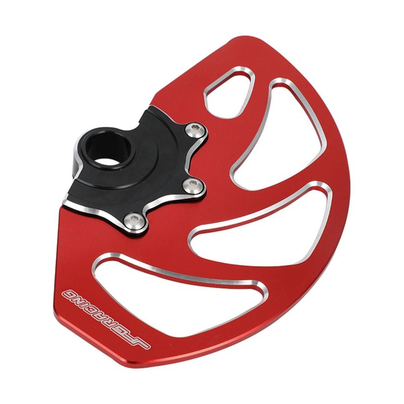 Motorrad-Scheibenbremsenschutz vorne – universell passend für X160/X260, langlebige Aluminiumlegierung, leicht und korrosionsbeständig (Schwarz/Rot, Schwarz)_voghion.com