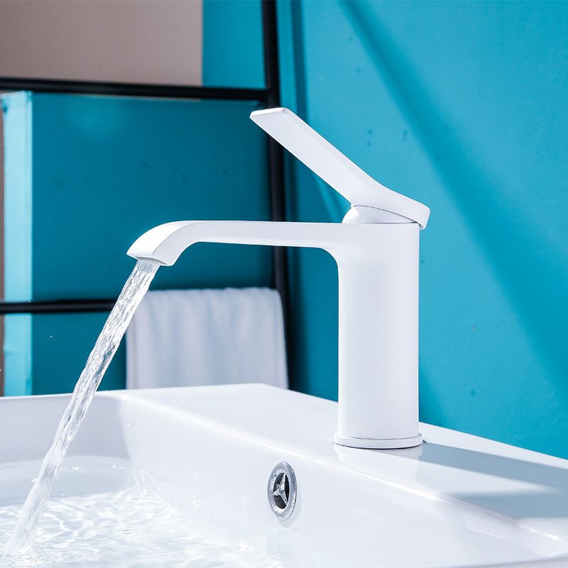 Premium Solid Brass Bathroom Sink Faucet With Ceramic Disc Cartridge - Modern Single Lever Mixer Tap For Basin_voghion.com