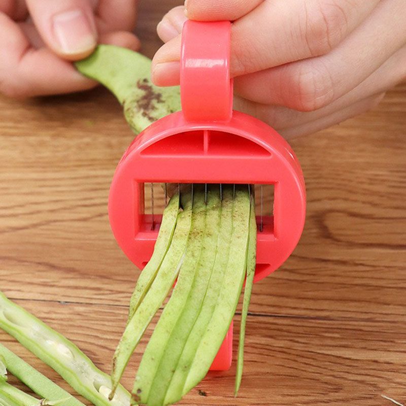 1 Stück Gemüseschneider, Bohnenschneider, Bohnenziehmaschine_voghion.com