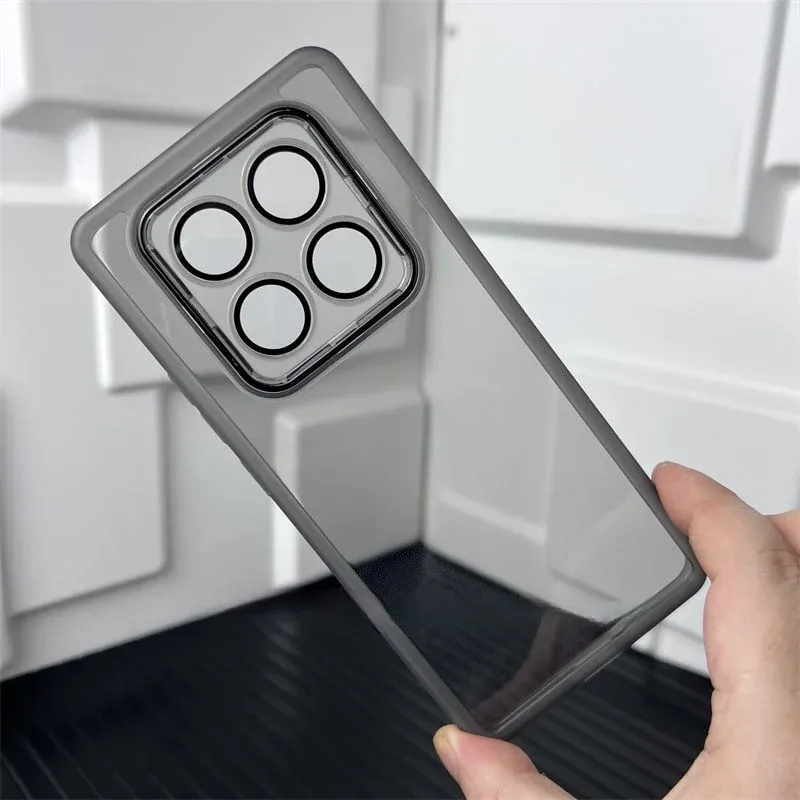 Zachte siliconen transparante lens beschermende achterkant voor Redmi Note 14/13 Plus 4G 5G POCO X7 X6 F7 F6 Pro TPU telefoonhoesje_voghion.com