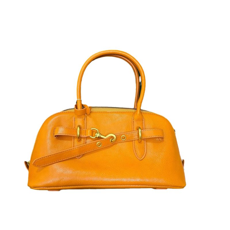 Oberschicht aus pflanzlich gegerbtem Rindsleder mit Baumpaste, Nische, Frühherbst, High-End-Umhängetasche für Pendler, vielseitige Handtasche_voghion.com