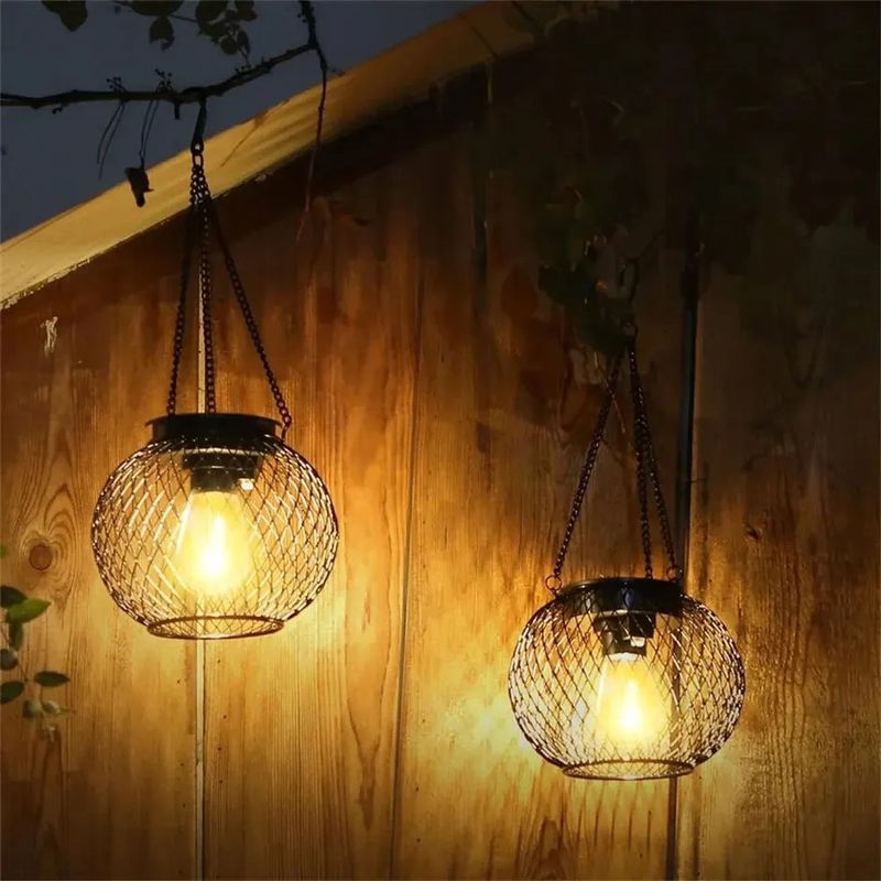 Lanterna solare per esterni, Ortiny Luci solari migliorate per esterni Luci decorative da appendere per esterni Lanterne solari impermeabili_voghion.com