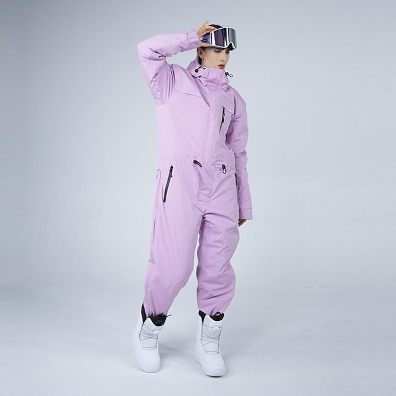 Conjunto de esquí unisex de una pieza para exteriores, resistente al frío, impermeable, resistente al viento, grueso y cálido, para ciclismo y pesca en invierno._voghion.com