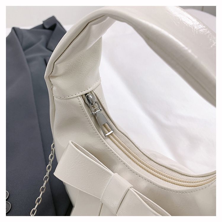 Mini Bag Temperament Bow Bag Women New Style Fashion Shoulder Messenger Bag Textured Handbag Small Bag Casual_voghion.com
