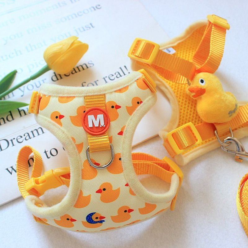 Sac à dos créatif et mignon pour animal de compagnie, accessoire pour petit harnais de poitrine d'extérieur, laisse pour promener le chien_voghion.com