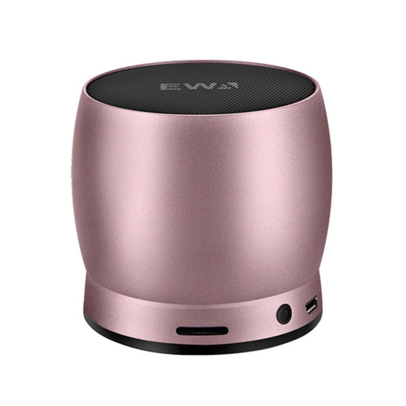 EWA A150 Bärbar Mini Bluetooth Högtalare Trådlös Hifi Stereo Stark Bas Musik Högtalare Metall Subwoofer, Stöder Micro SD-kort & 3,5 mm AUX (Rose Gold)_voghion.com