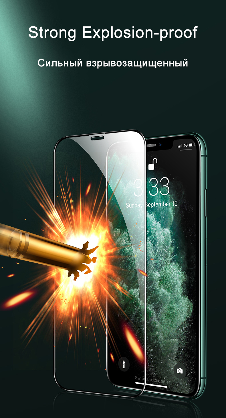 Volledige beschermfolie van gehard glas voor iPhone 11 12 Mini Pro Xs Max X Xr-schermbeschermer voor iPhone 7 8 6s 6 Plus_voghion.com