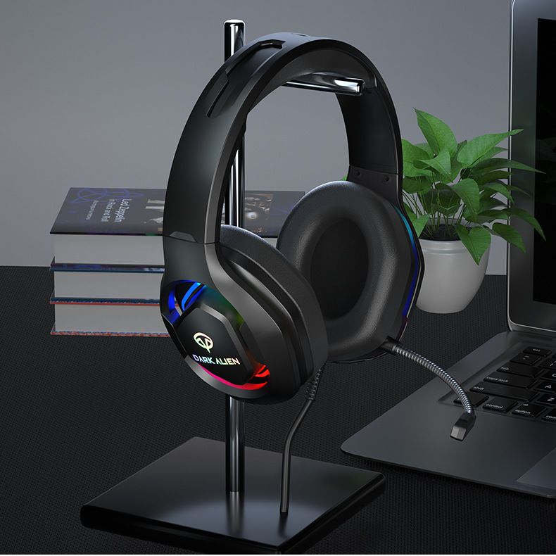 RGB E-sports Noise Reduction Headphones, Neck-hanging Karaoke 7.1 Chicken Headset, Wired Gaming Headset_voghion.com