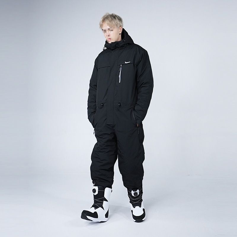 Traje de esquí unisex de una pieza resistente al frío, impermeable, resistente al viento, térmico, integrado, para ciclismo y pesca._voghion.com