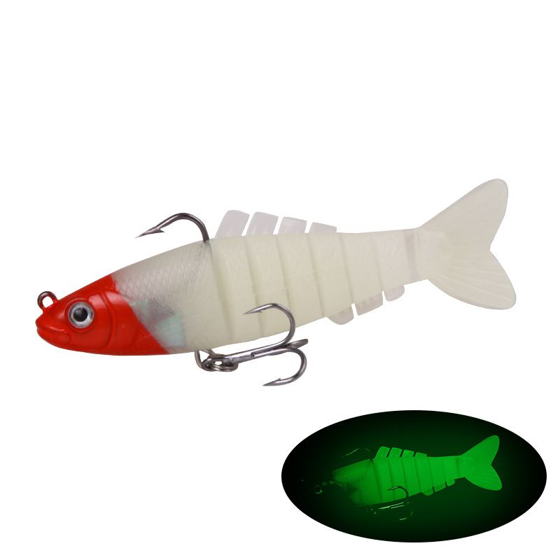 Leurre souple en silicone, nouveau modèle, appât artificiel de type plomb, 8 sections, 9 cm, 17,5 g_voghion.com
