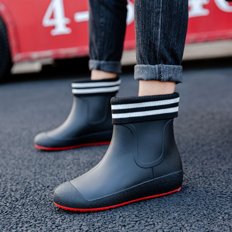 Bottes de pluie chaudes mi-mollet antidérapantes allemandes pour hommes et femmes, chaussures de pêche imperméables Veet pour la cuisine et le lavage de voiture_voghion.com