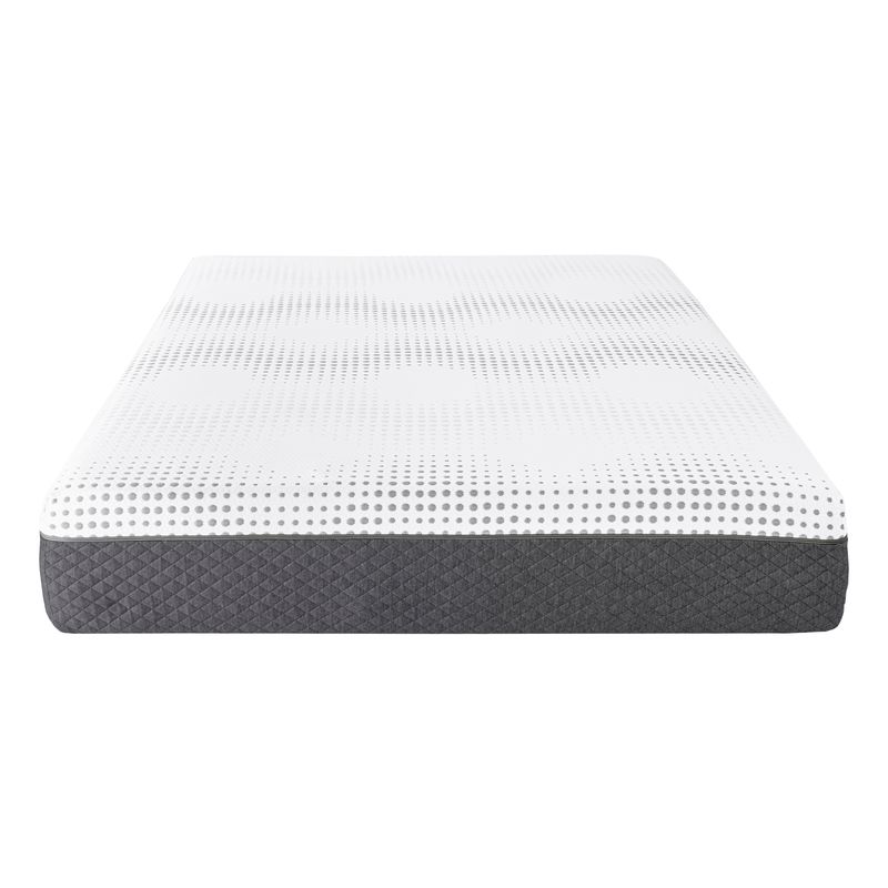 12" Queen Mattress Green Tea Gel-Infused Memory Foam Hybrid Mattress, Plush Foam Pocket Coils, Mattress In A Box, Comfortable Sleep Mattress_voghion.com