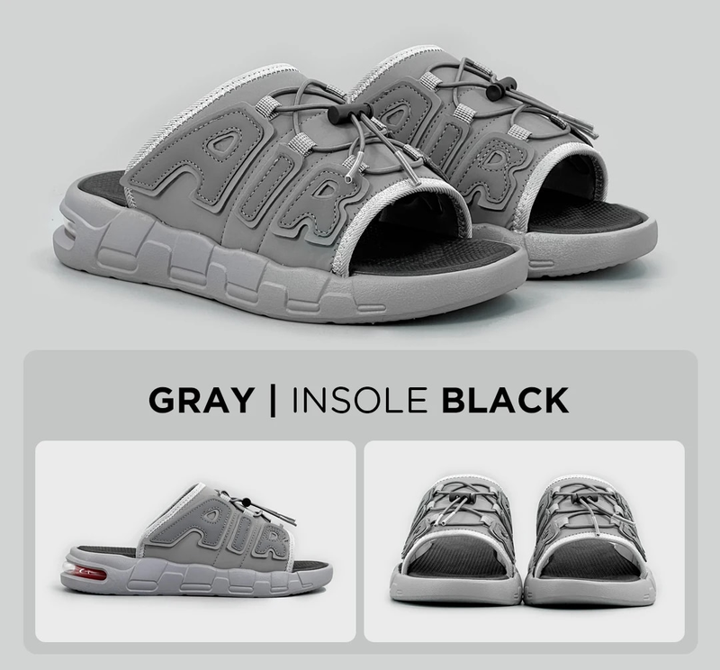 Summer Sneakers Slippers Air Sports Slipper Thick Sole Beach Sandals Cloud Slides Flat Non slip Outdoor Men Flip Flops_voghion.com