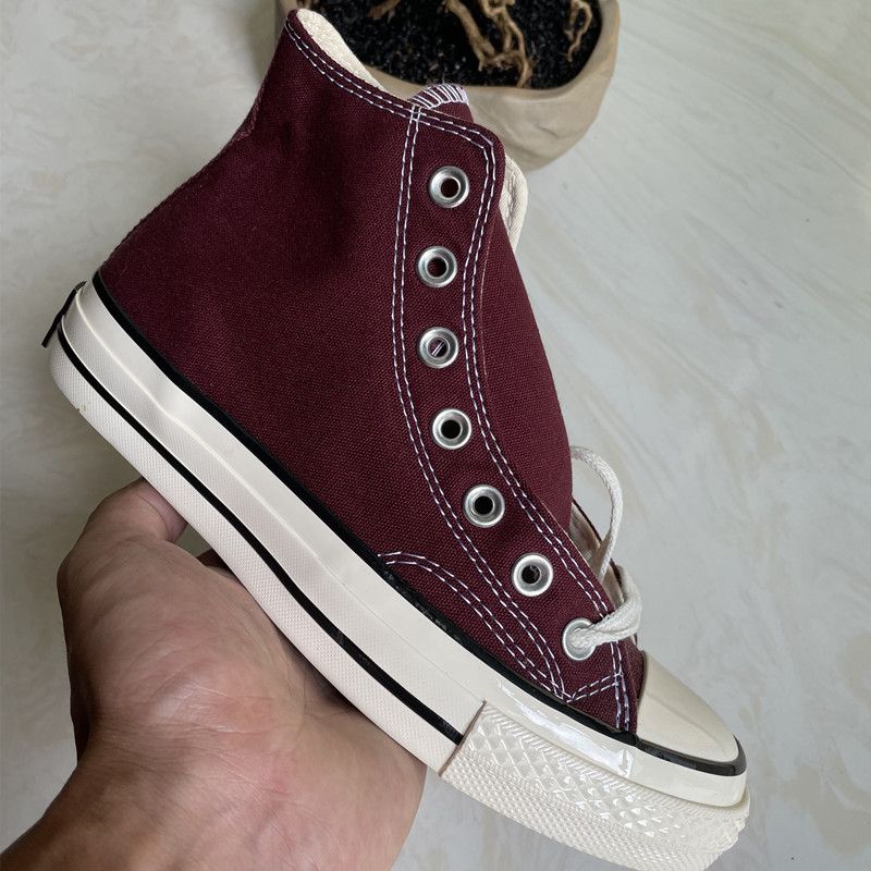 New 1970S Classic High Top Canvas Vulcanized Shoes, Couple Casual Shoes_voghion.com