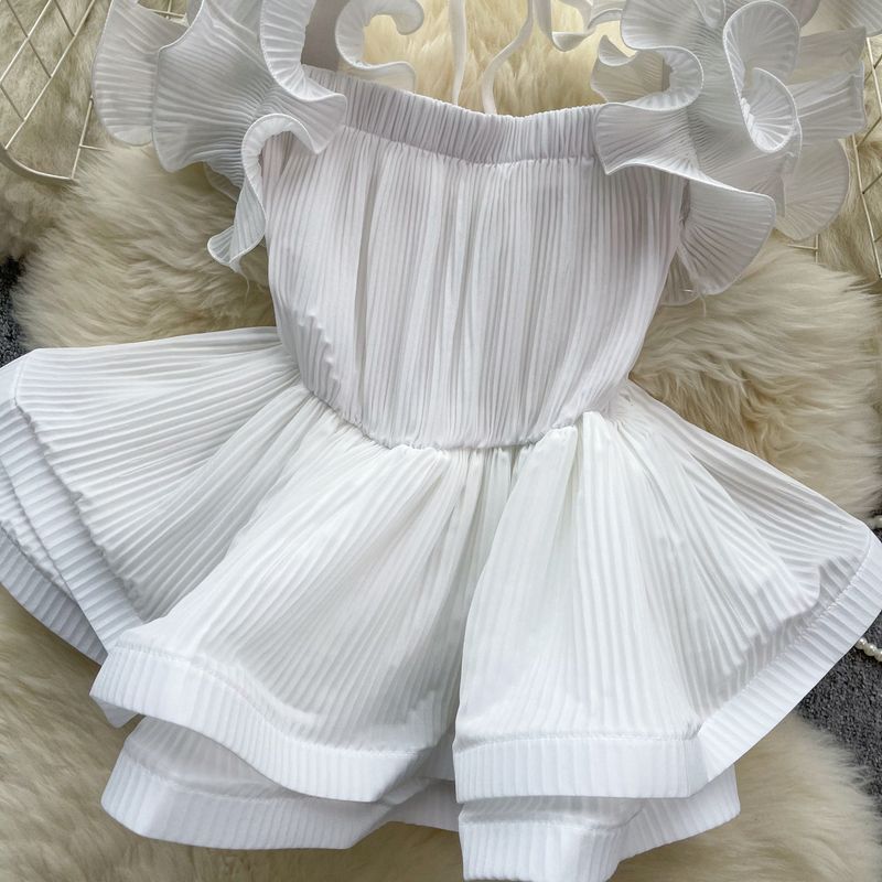 Damenbekleidung Modische und einzigartige Oberteile für Damen im Frühling und Herbst, neue Styles 1 Design-Sinn, gerüschter, plissierter Hemdtrend mit Bindegürtel in der Taille_voghion.com