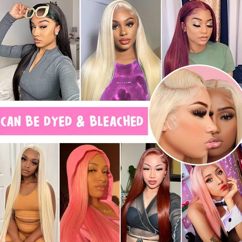 Fascia per parrucca in pizzo 4 * 4, capelli umani al 100%, liscia e senza grovigli, adatta per l'uso quotidiano, svendita limitata_voghion.com