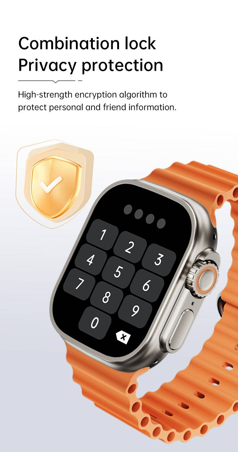 ULTRA2 smartwatch, capable of answering/making phone calls, comes with 2 watch straps included_voghion.com